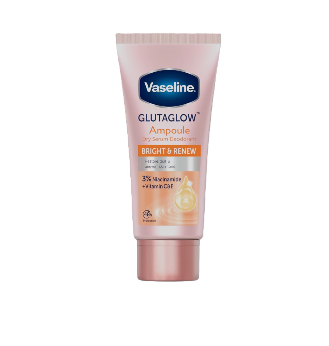 VASELINE Glutaglow Ampoul Deodorant Dry Serum Bright & Renew 45ml فازلين جلوتا جلو أمبول مزيل عرق